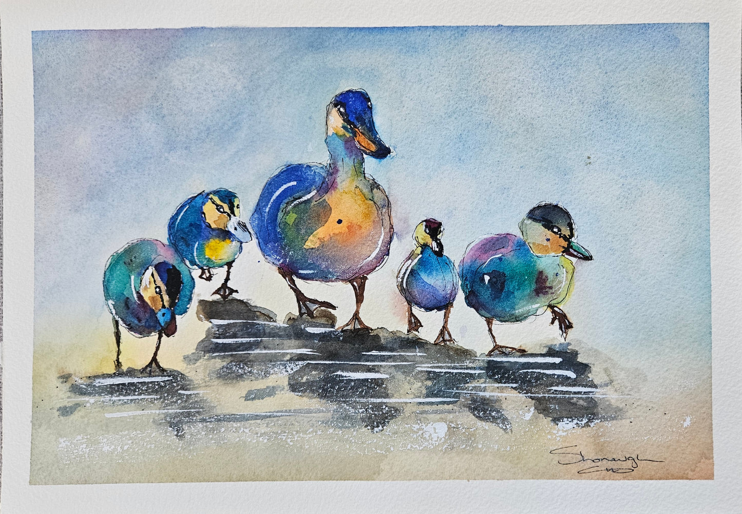 Art - 'Ducks in a Row'