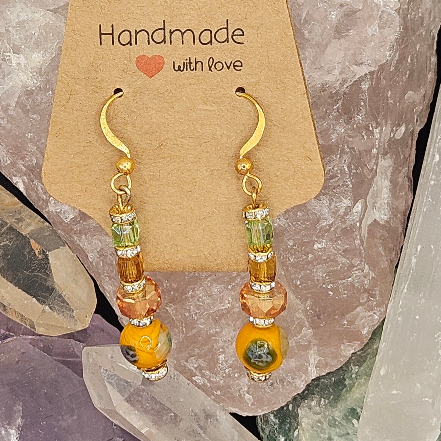 Earrings - Murano/Millefiori Beads from Italy
