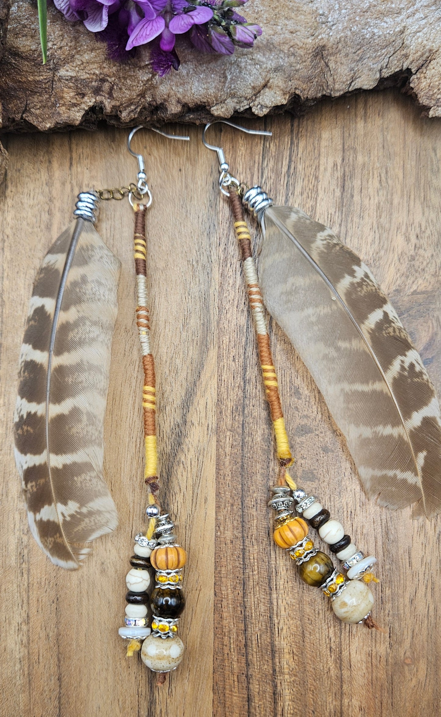 Hairwrap Earrings - Eagle