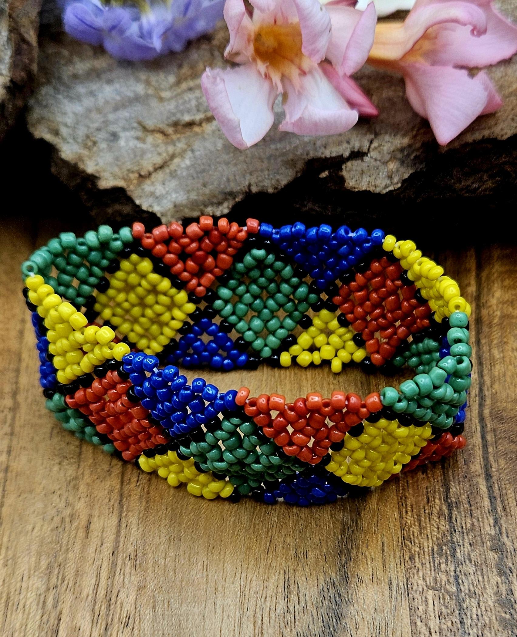 African Seed Bead Bracelet