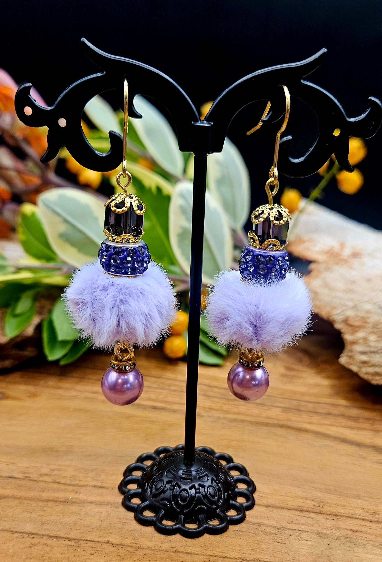 Earrings - Boho - Purple Aurora