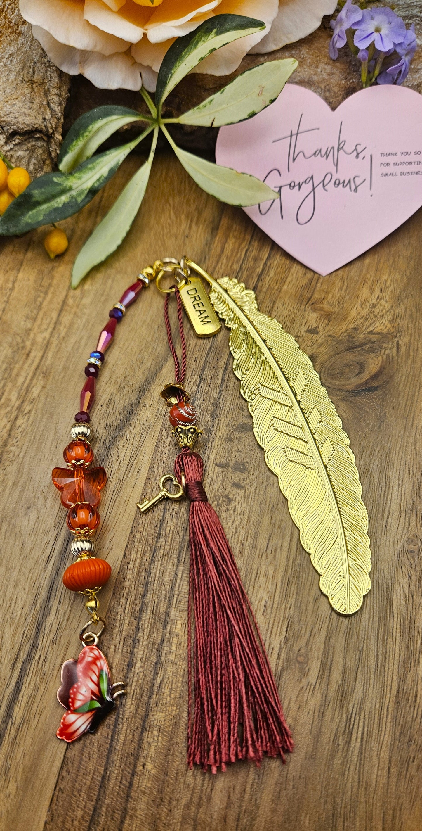 Bookmarks - Red Butterfly