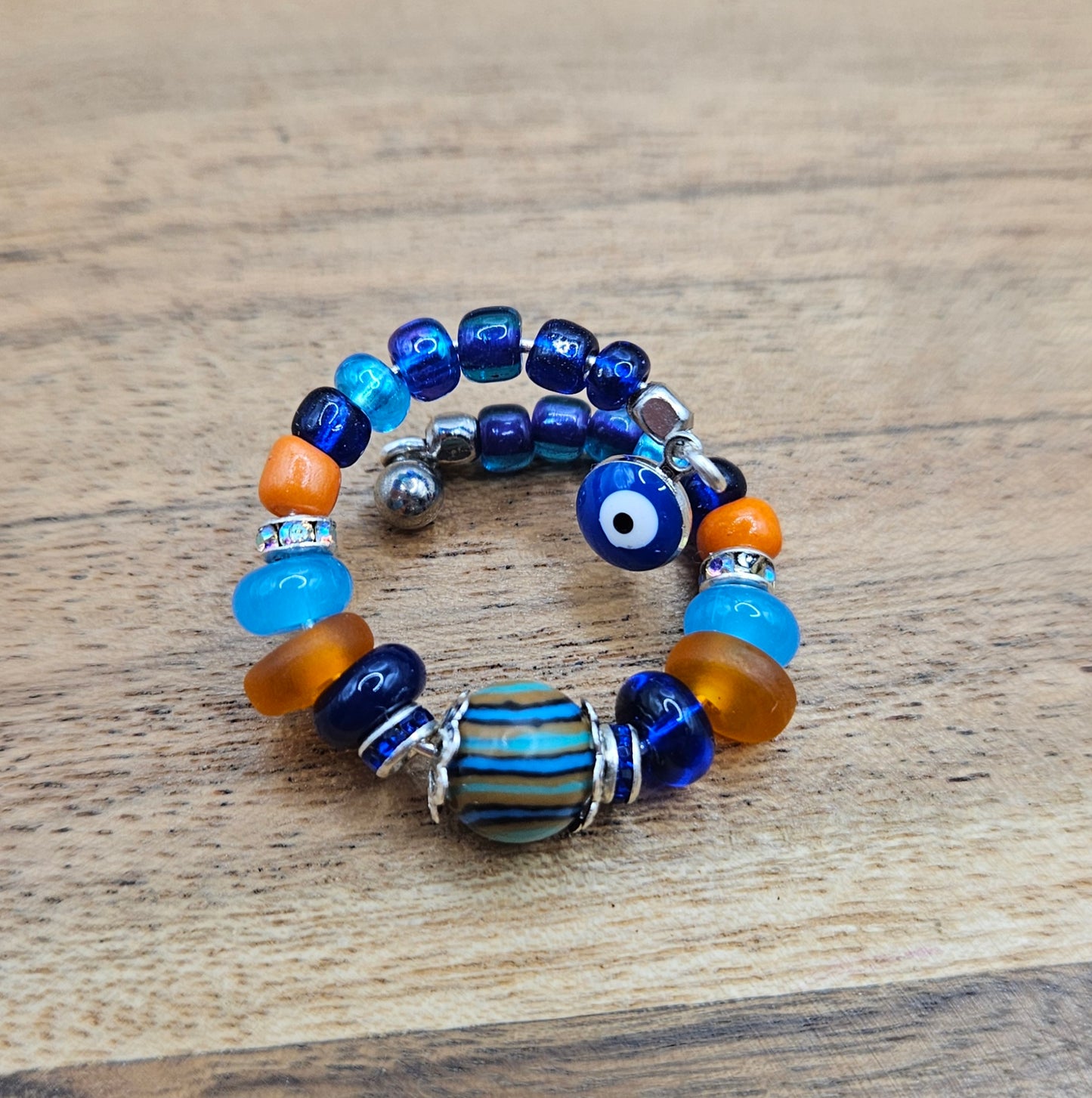 Fidget Ring - Orange Blue
