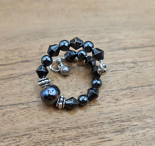Fidget Ring - Black Beauty