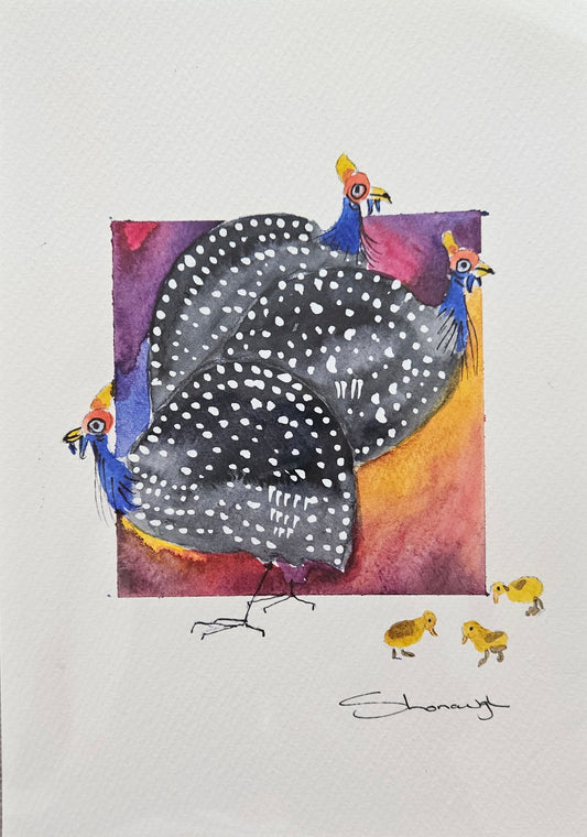 Art - 'Guinea Foul n Chicks'