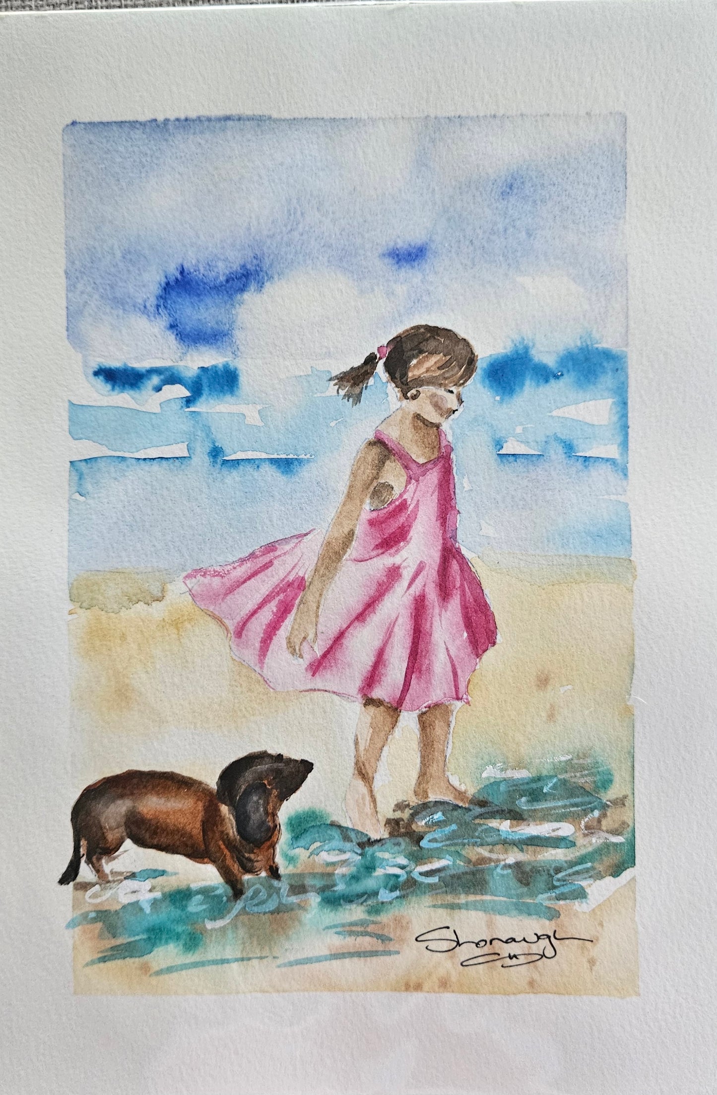 Art - 'My dog and I'