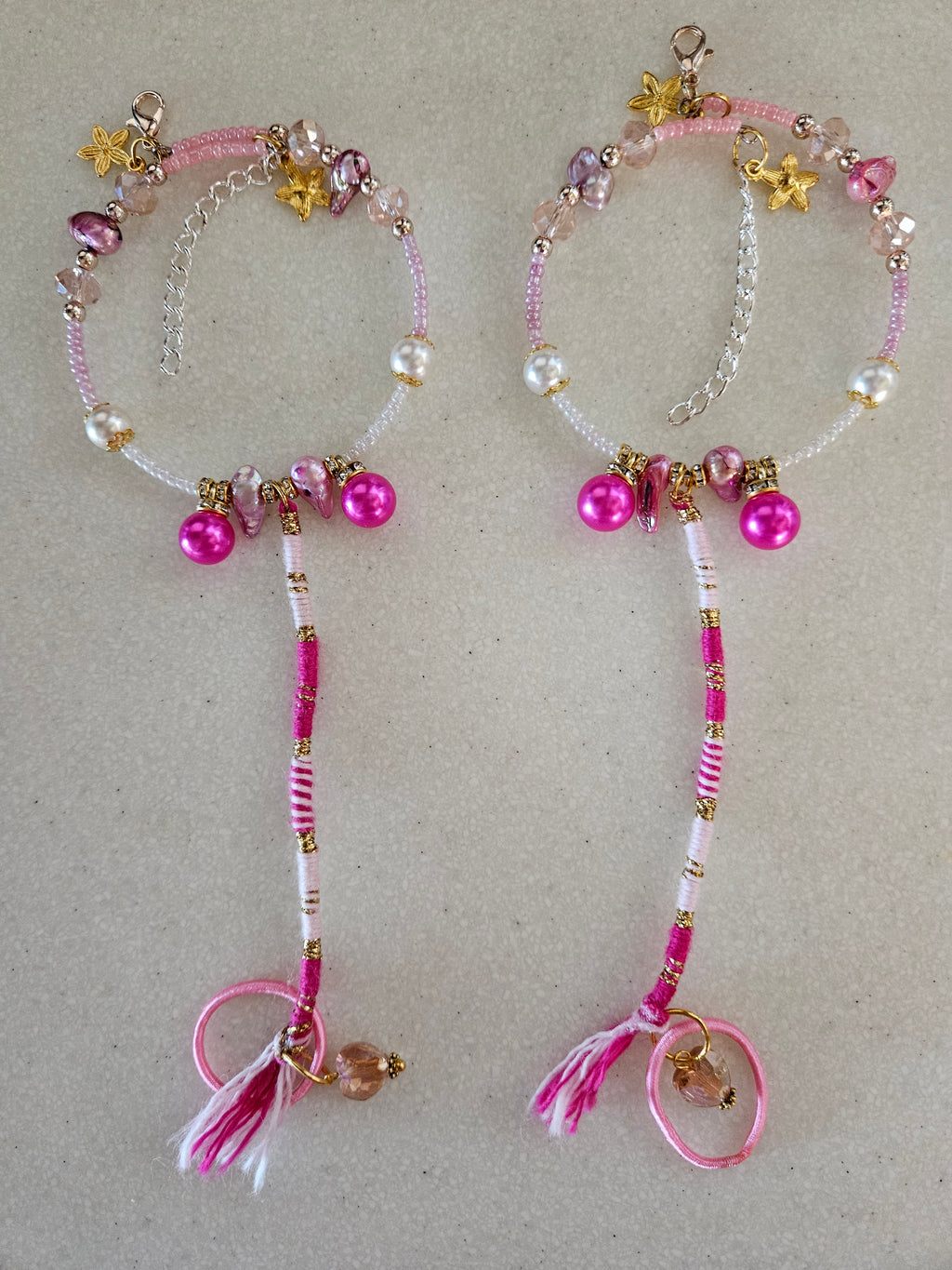 Foot Jewels - Pink Pearl