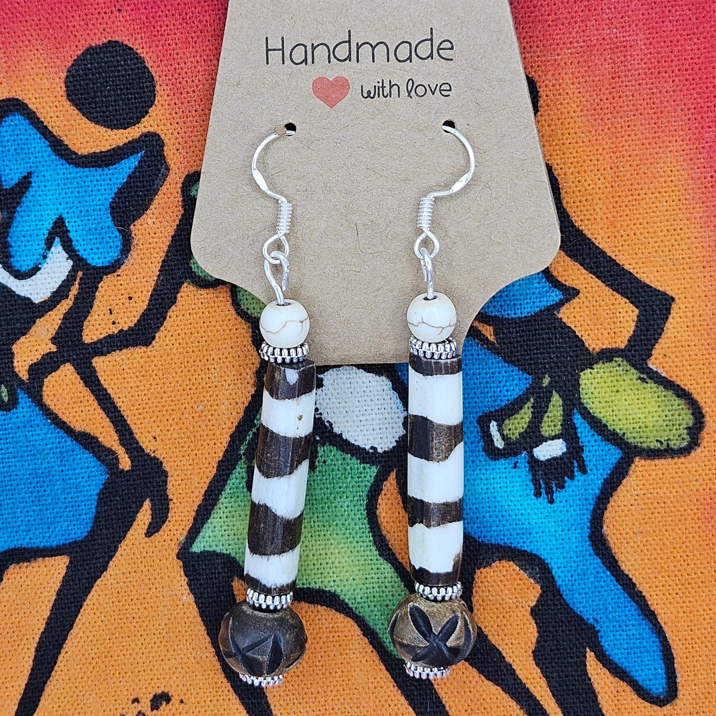 Earrings - Trade/Gemstone Beads - 6