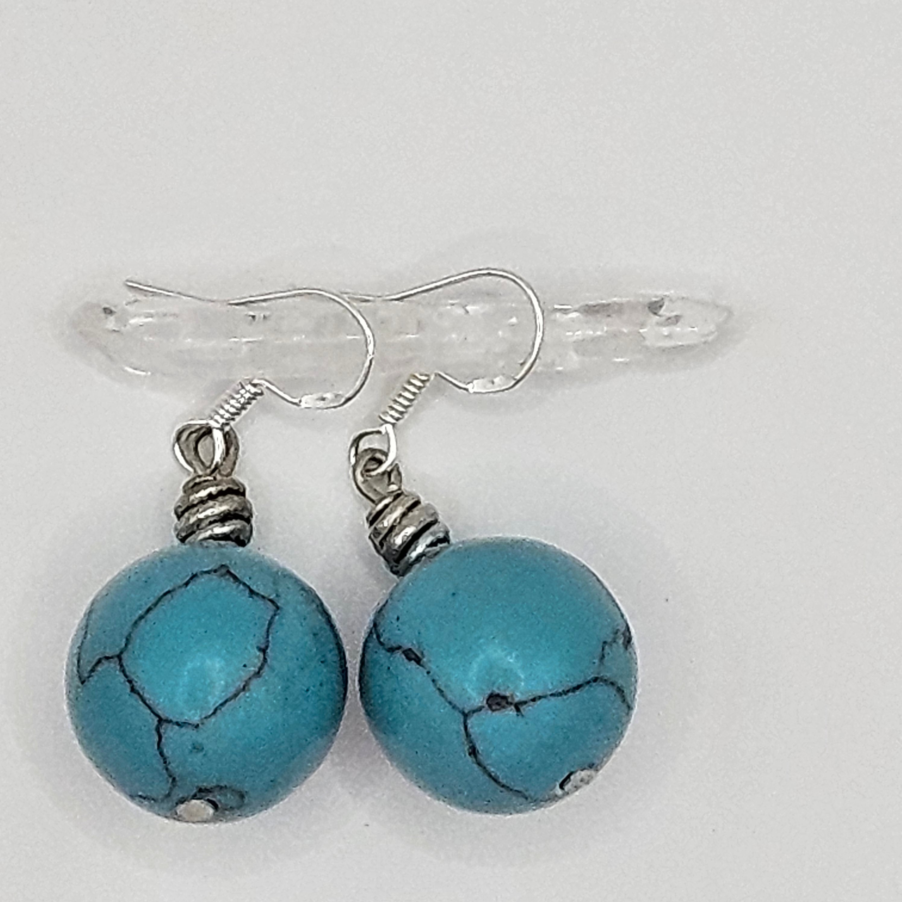 Earrings - Trade/Gemstone Beads - Turquoise