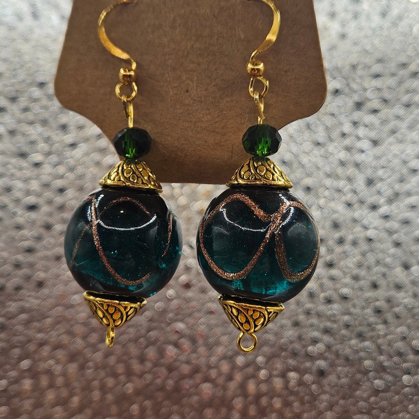 Earrings - Glass & Ceramic Treasures - Handmade Indian Glass Beads