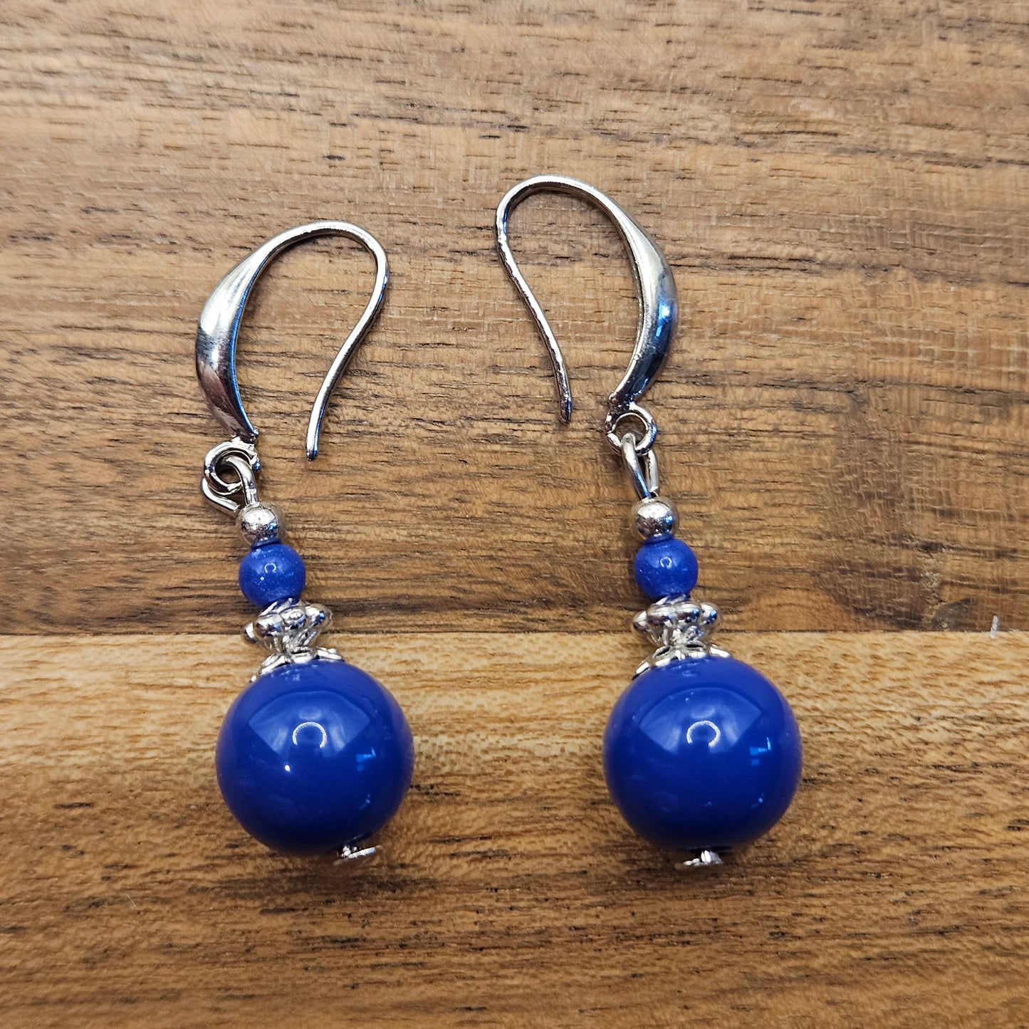 Earrings - Glass & Ceramic Treasures - Blue glass