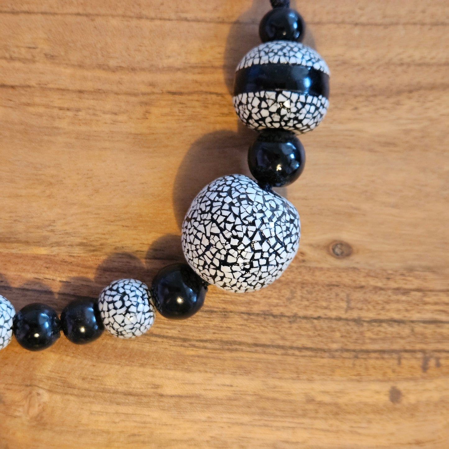 Mindfull Meditation Beads  - Black Tassel