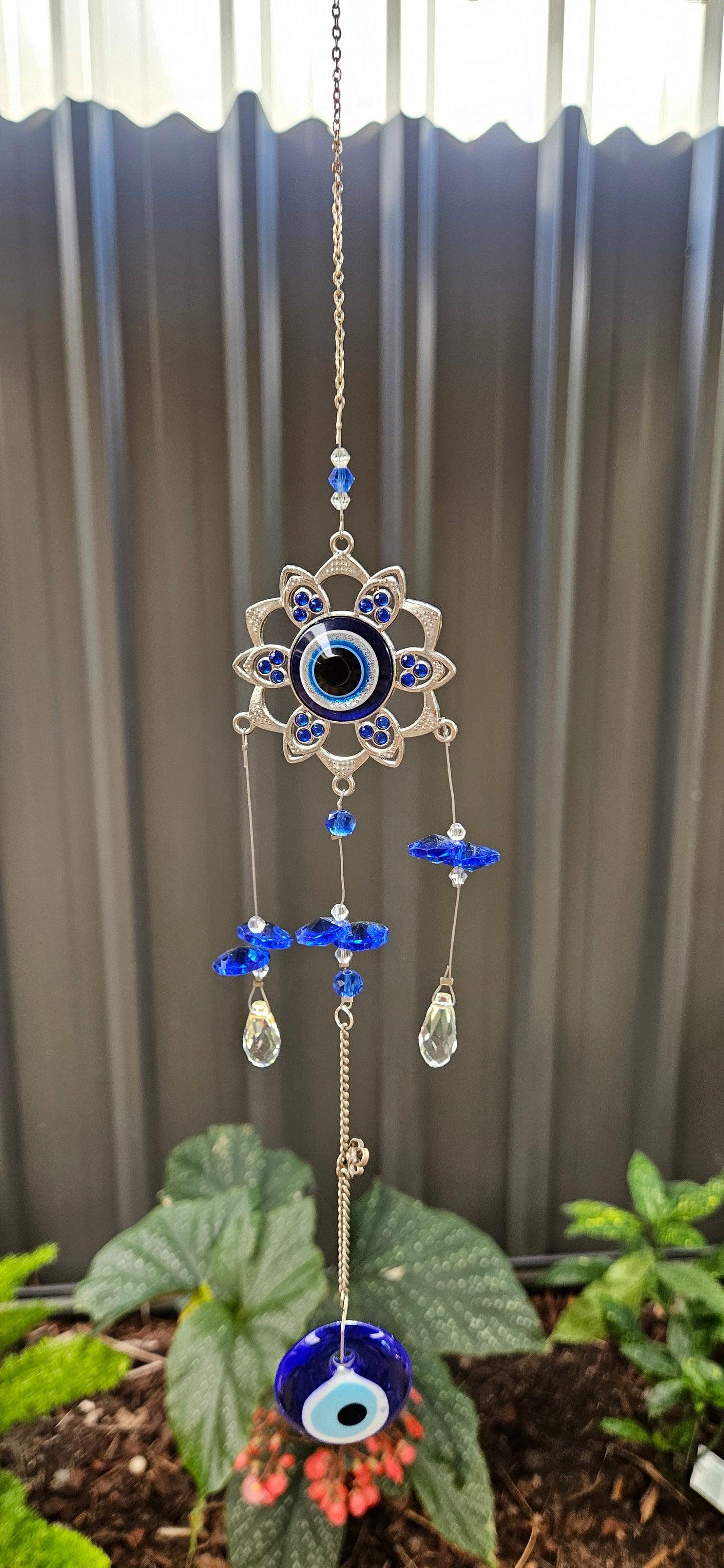 Sunlit Crystal Suncatchers - Evil Eye