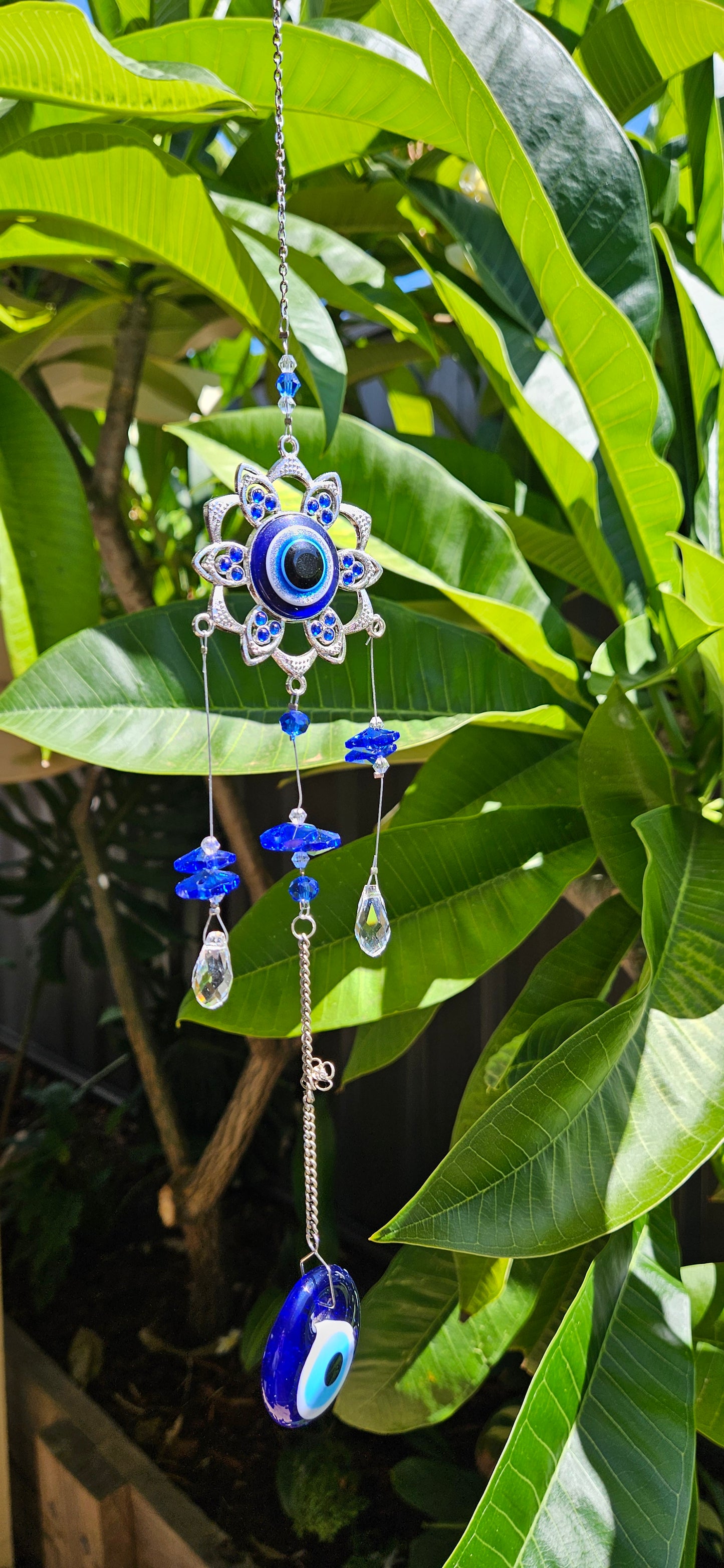 Sunlit Crystal Suncatchers - Evil Eye