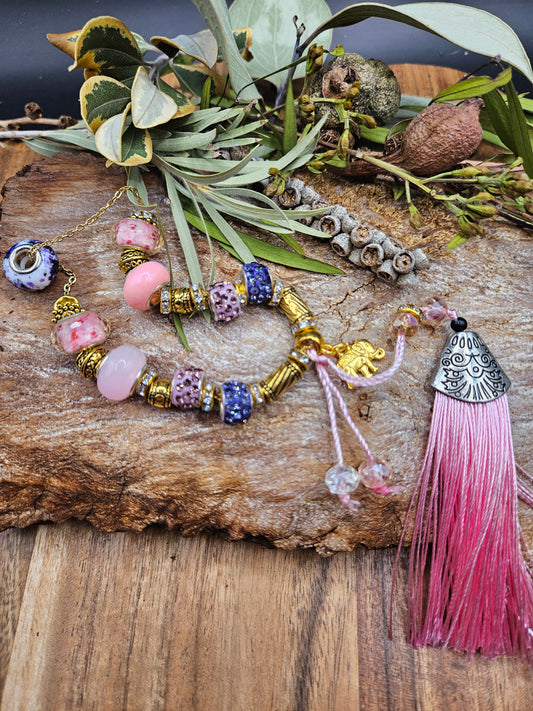 Mindfull Meditation Beads  - Pink Peace