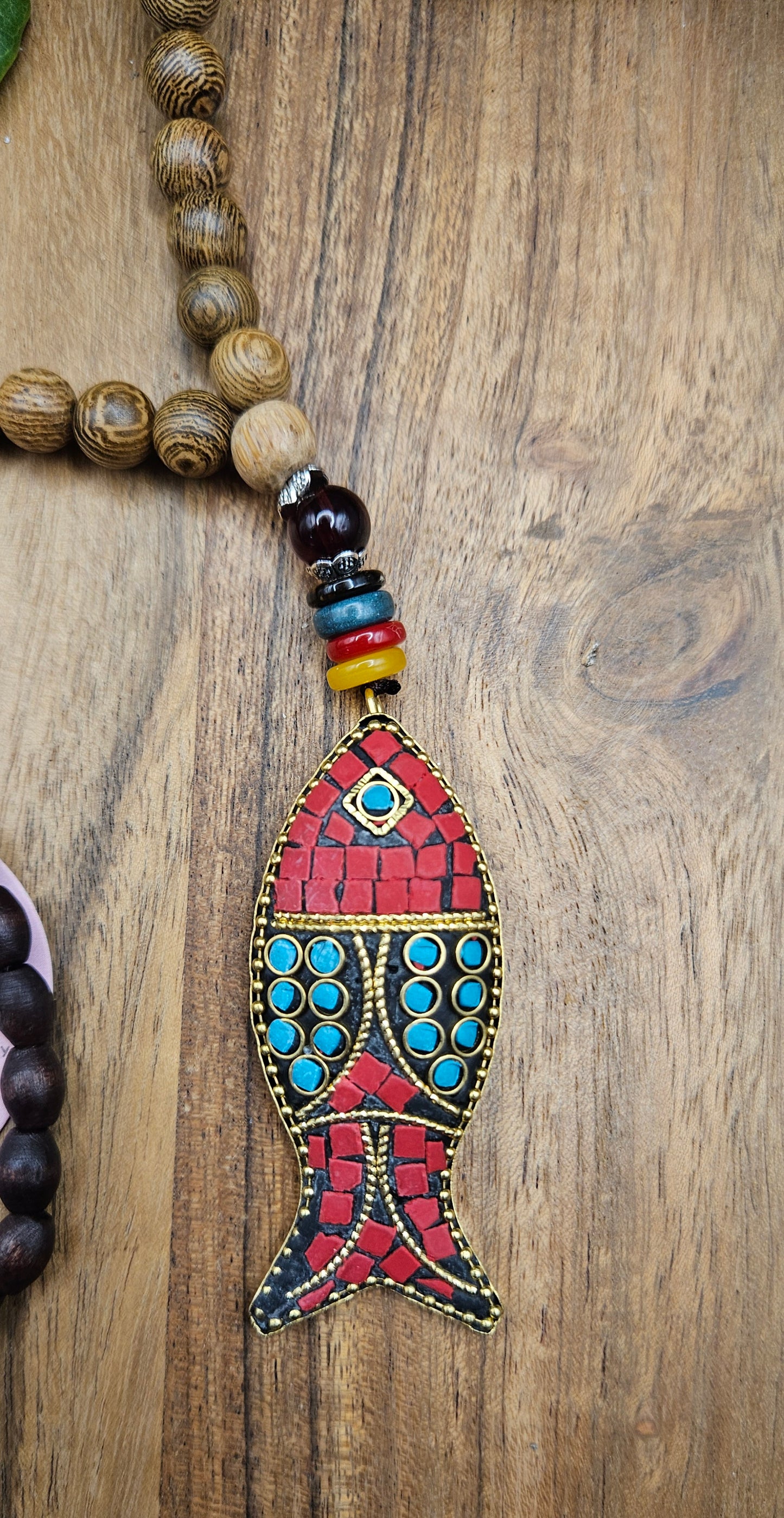 Necklace - Wooden Fish