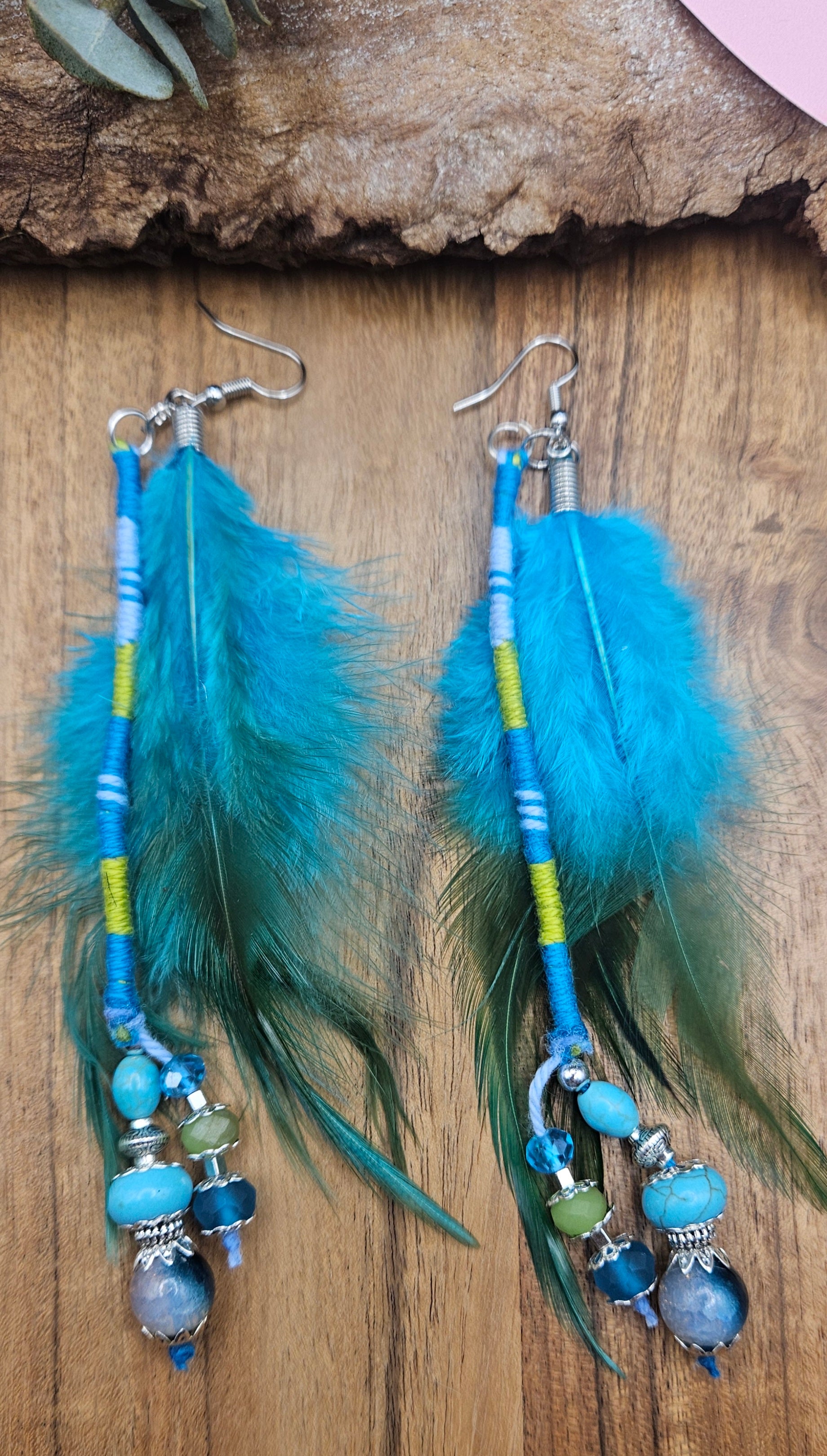 Hairwrap Earrings - Azure Breeze