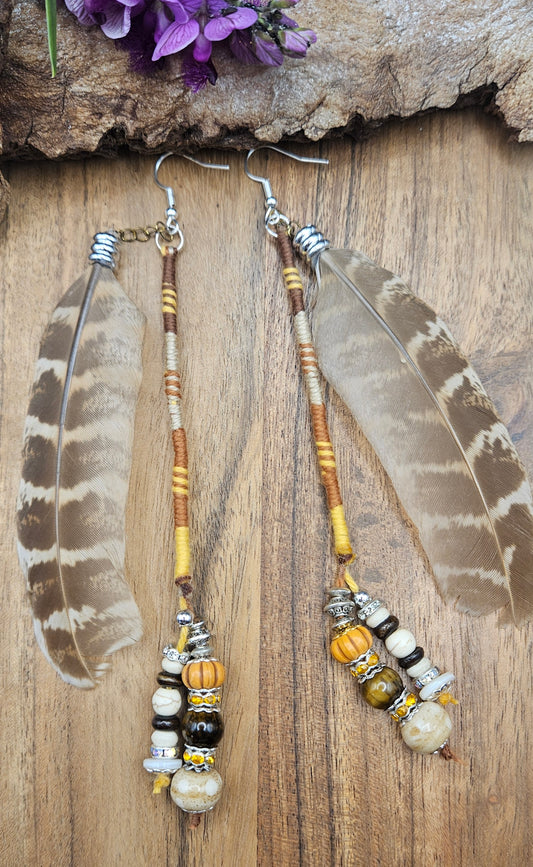 Hairwrap Earrings - Eagle