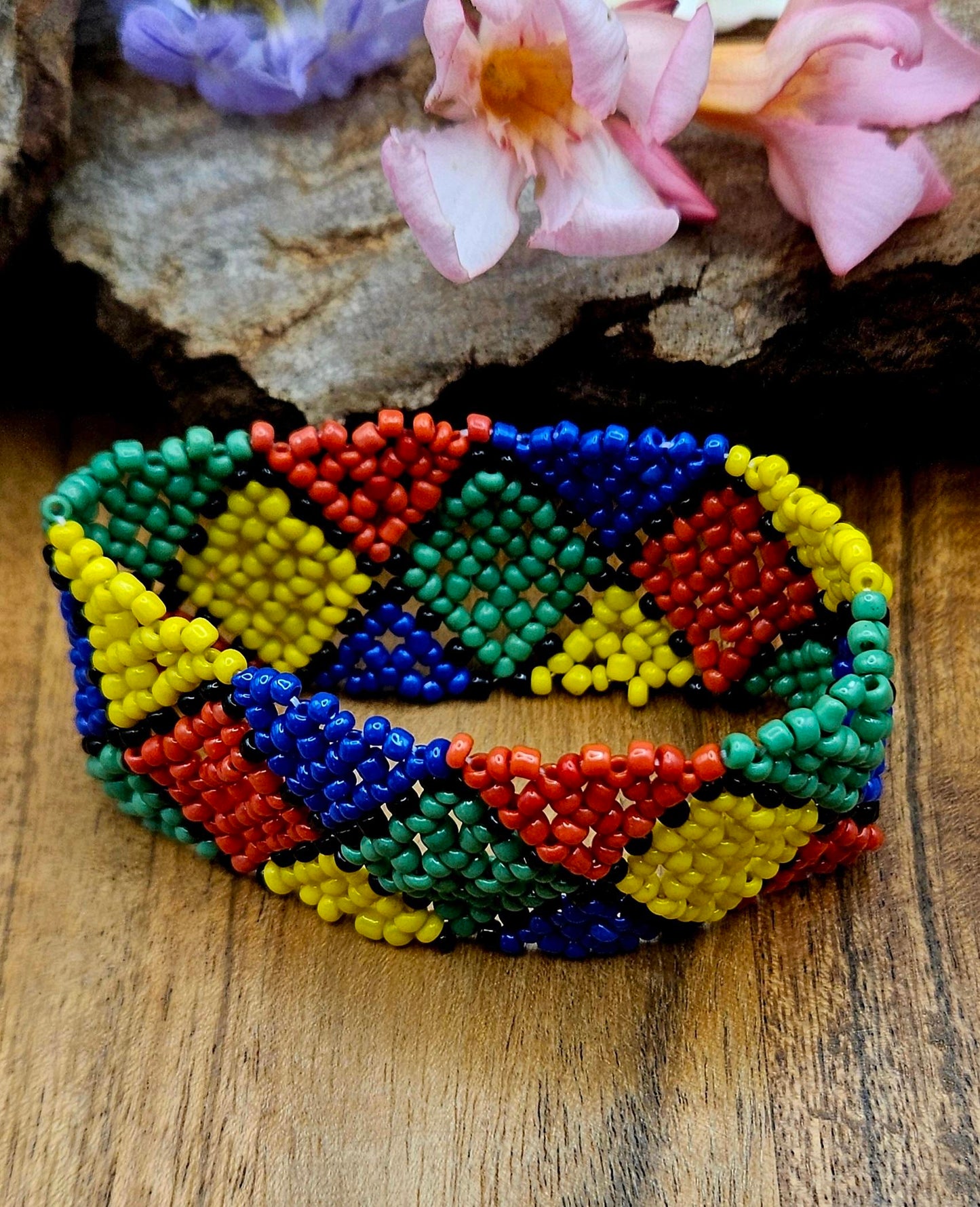 African Seed Bead Bracelet - Sun Dancer Beads