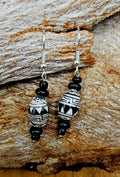 Earrings - Black and White Porcelain