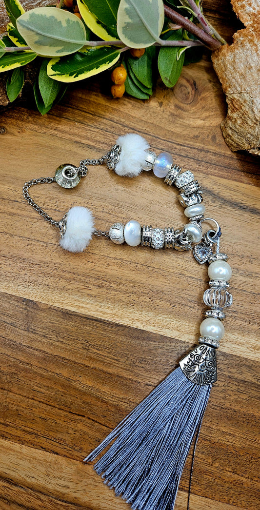 Mindfull Meditation Beads - Steelywhite