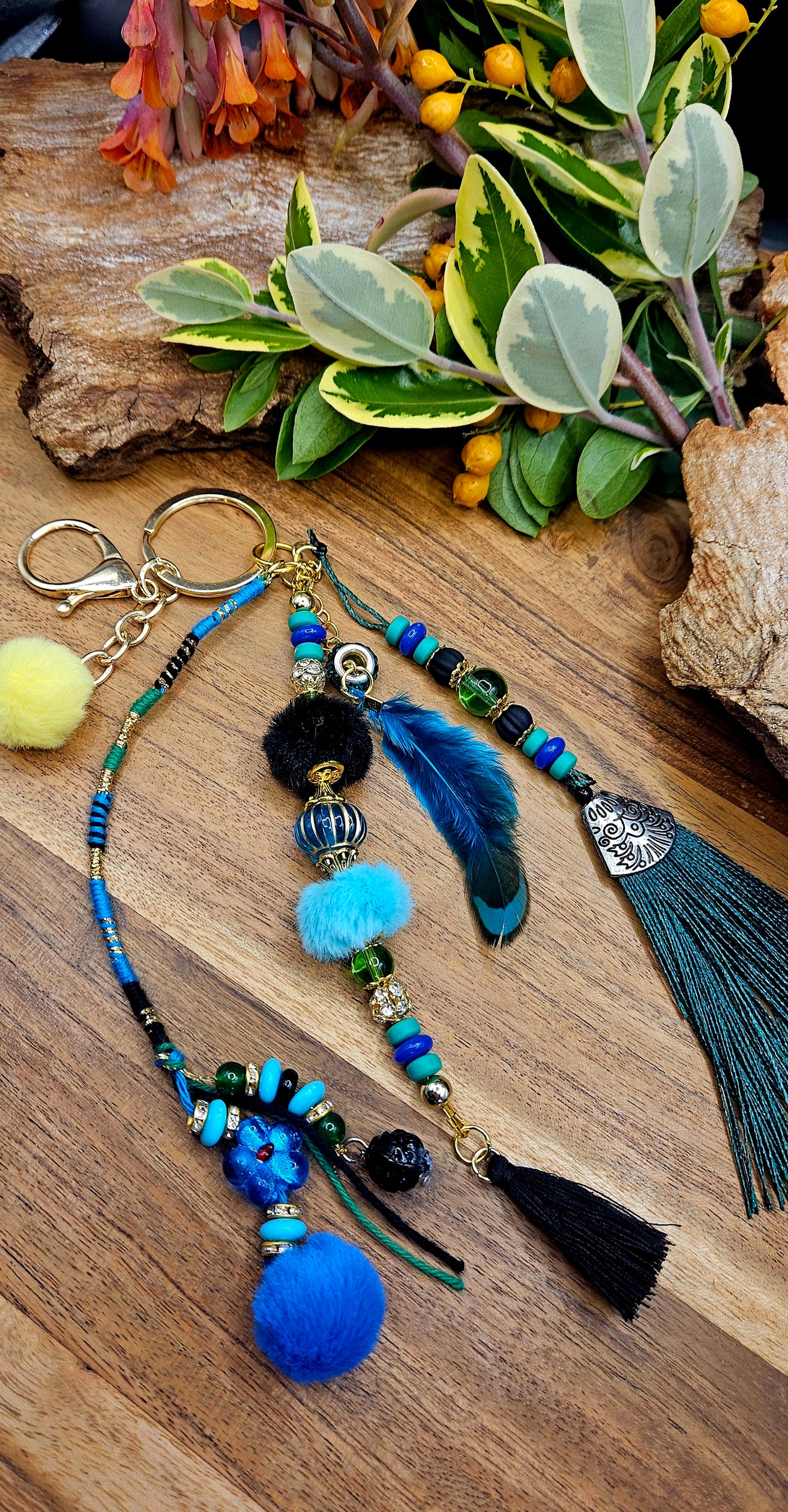 Bag or keyring Blessings- Turquoise Breeze