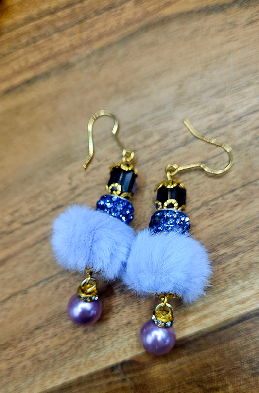 Earrings - Boho - Purple Aurora