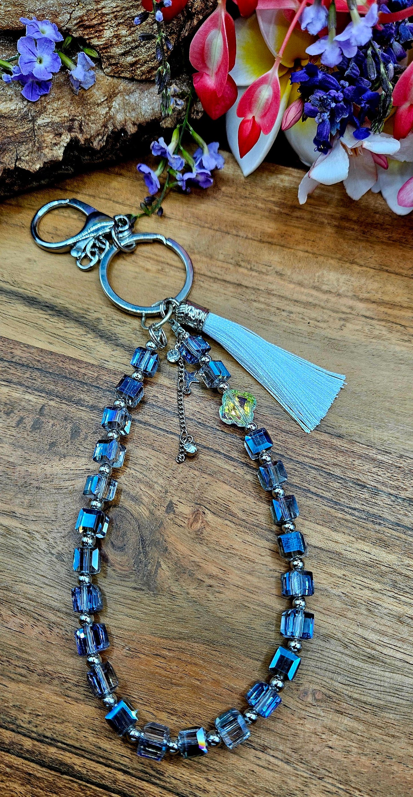 Bag Bling/Keyring - Crystal Charm