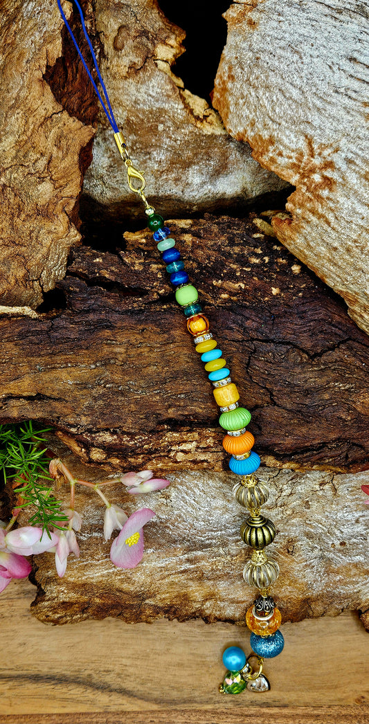 Phone Charm - Pearl Blue