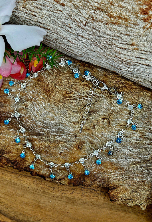 Anklet - Crystal Blue