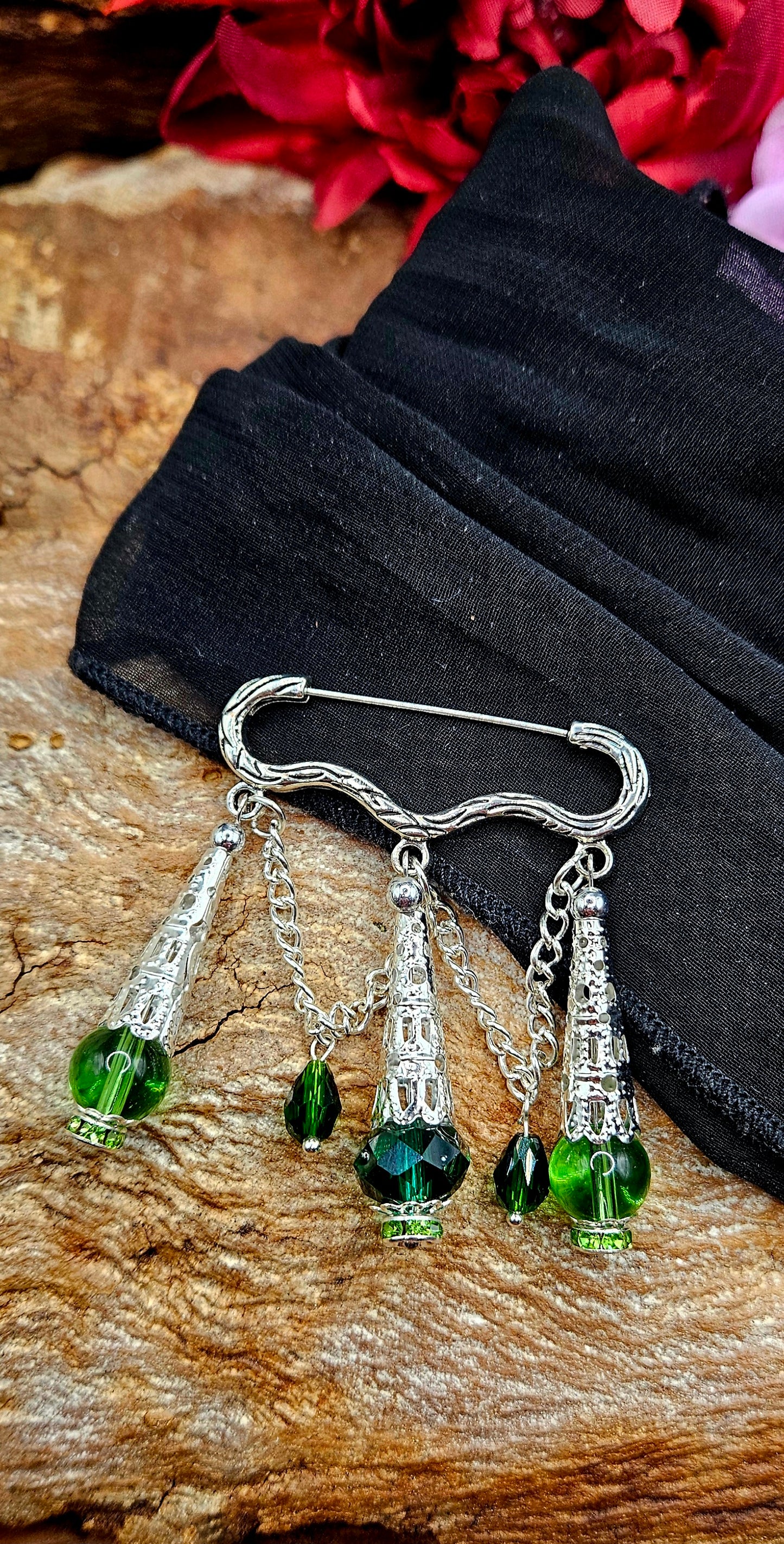 Brooch - Emerald Tide