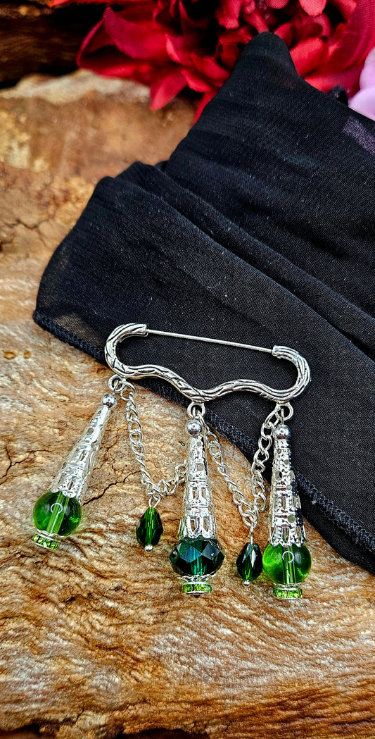 Brooch - Emerald Tide