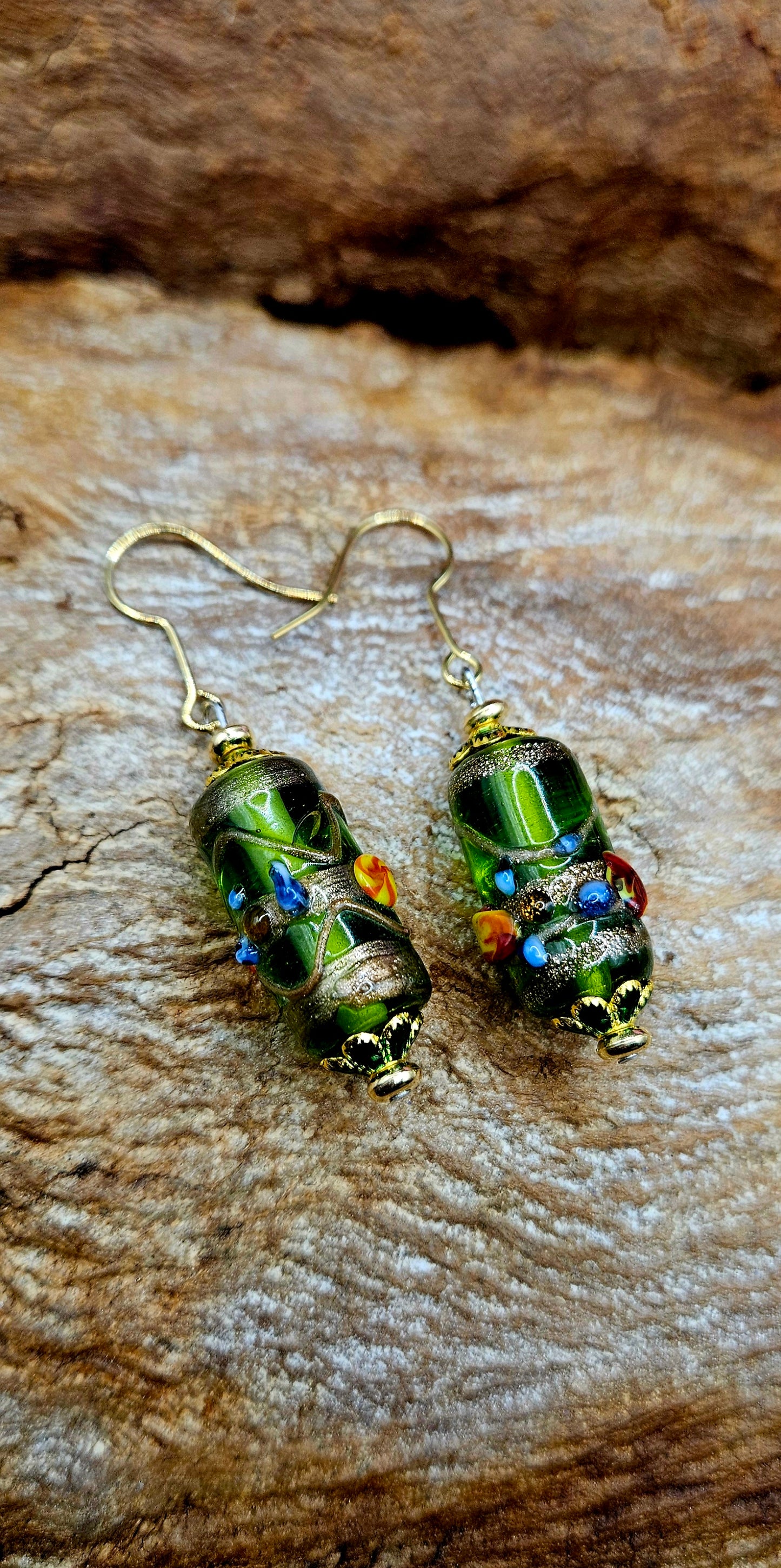 Earrings - Moss Magic
