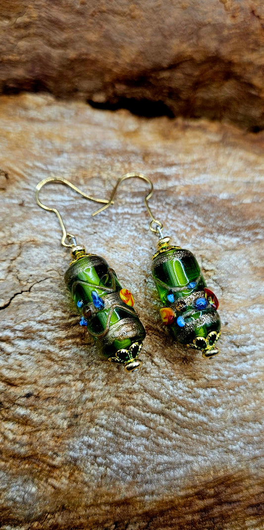 Earrings - Moss Magic