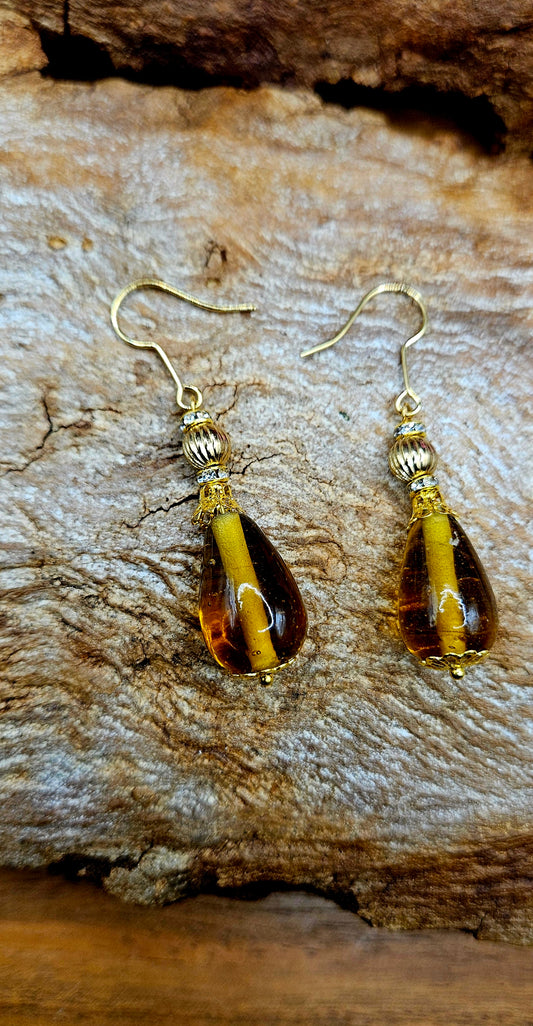 Earrings - Honey Drop