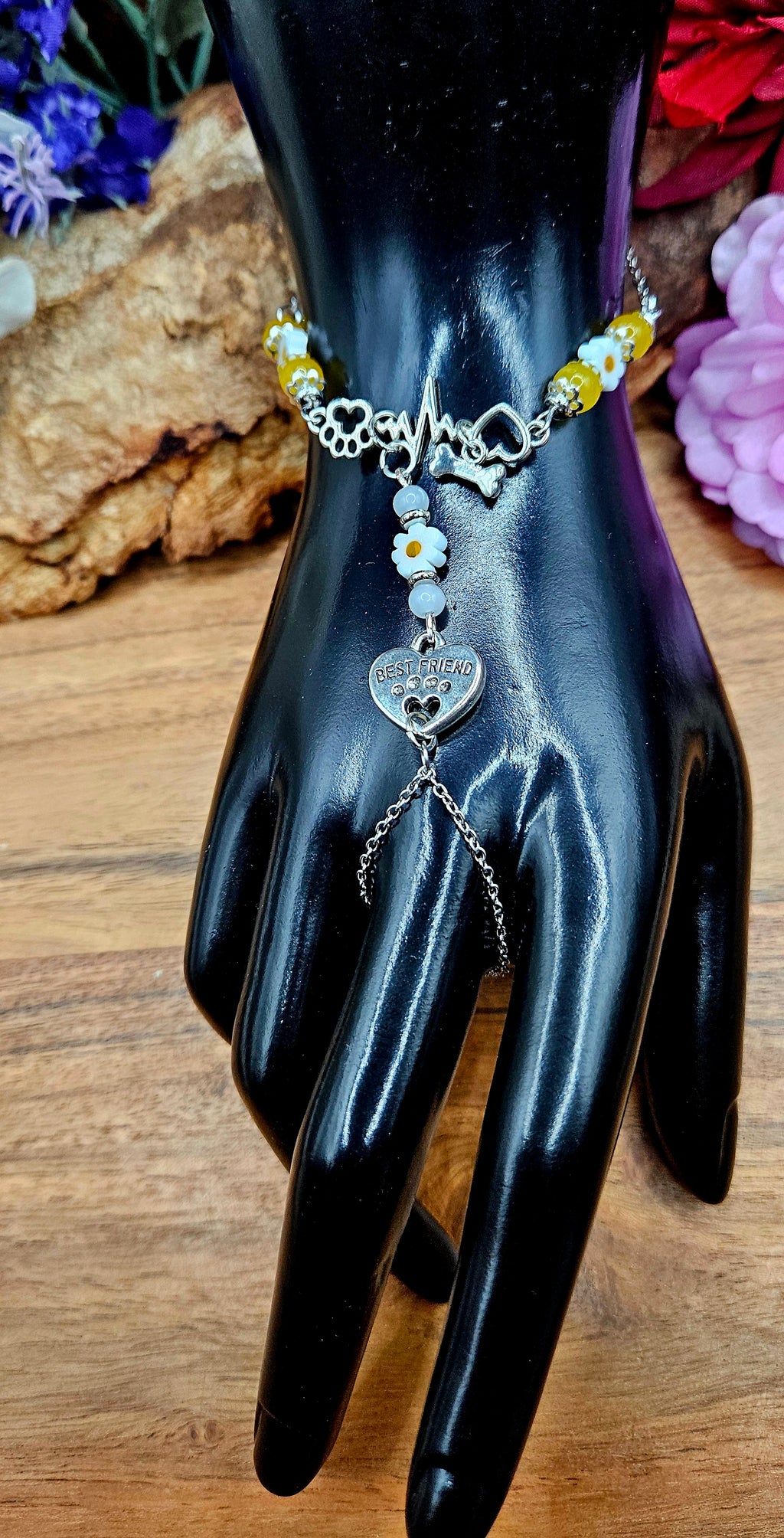 Hand Bracelet - Blue Angel
