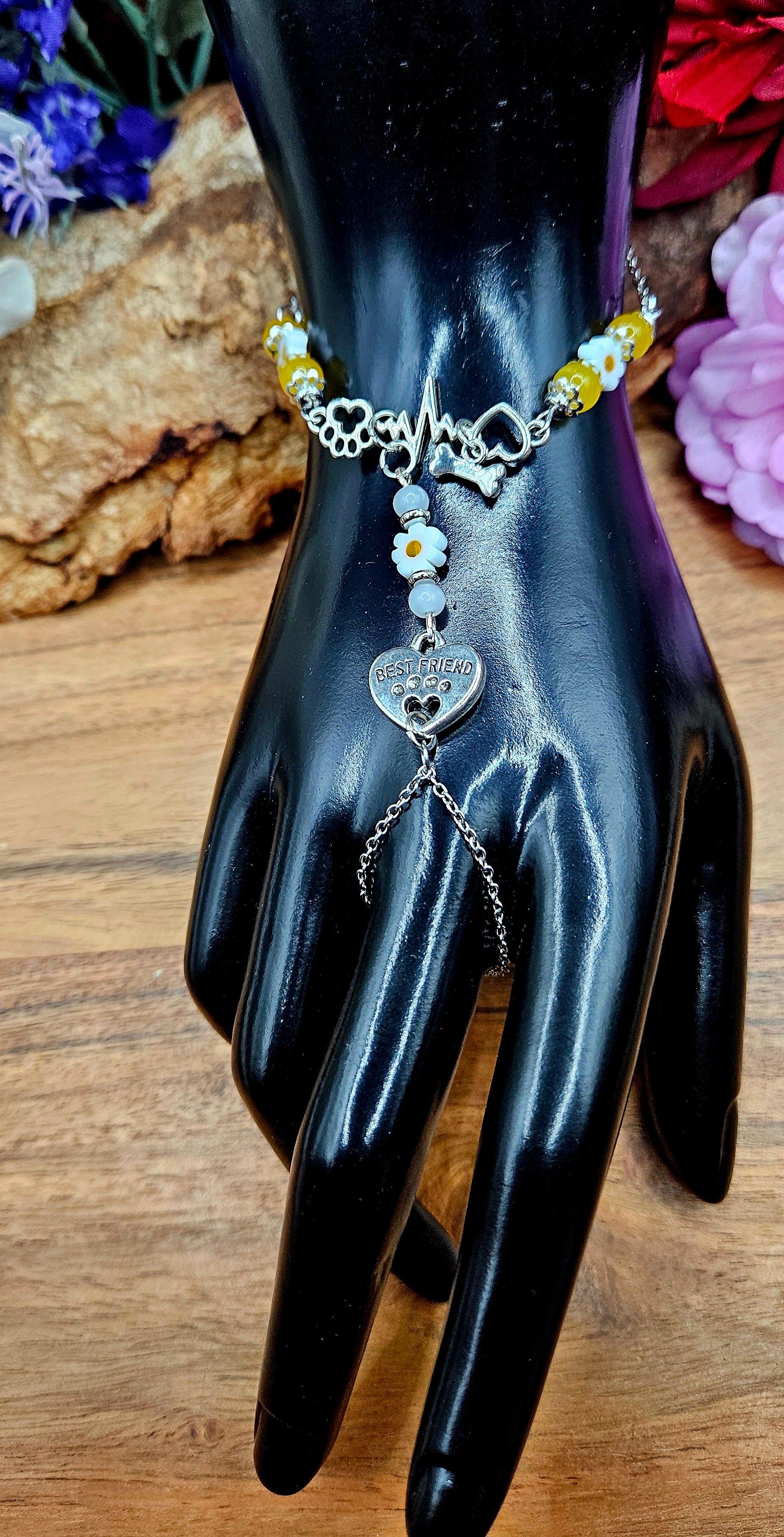 Hand Bracelet - Blue Angel