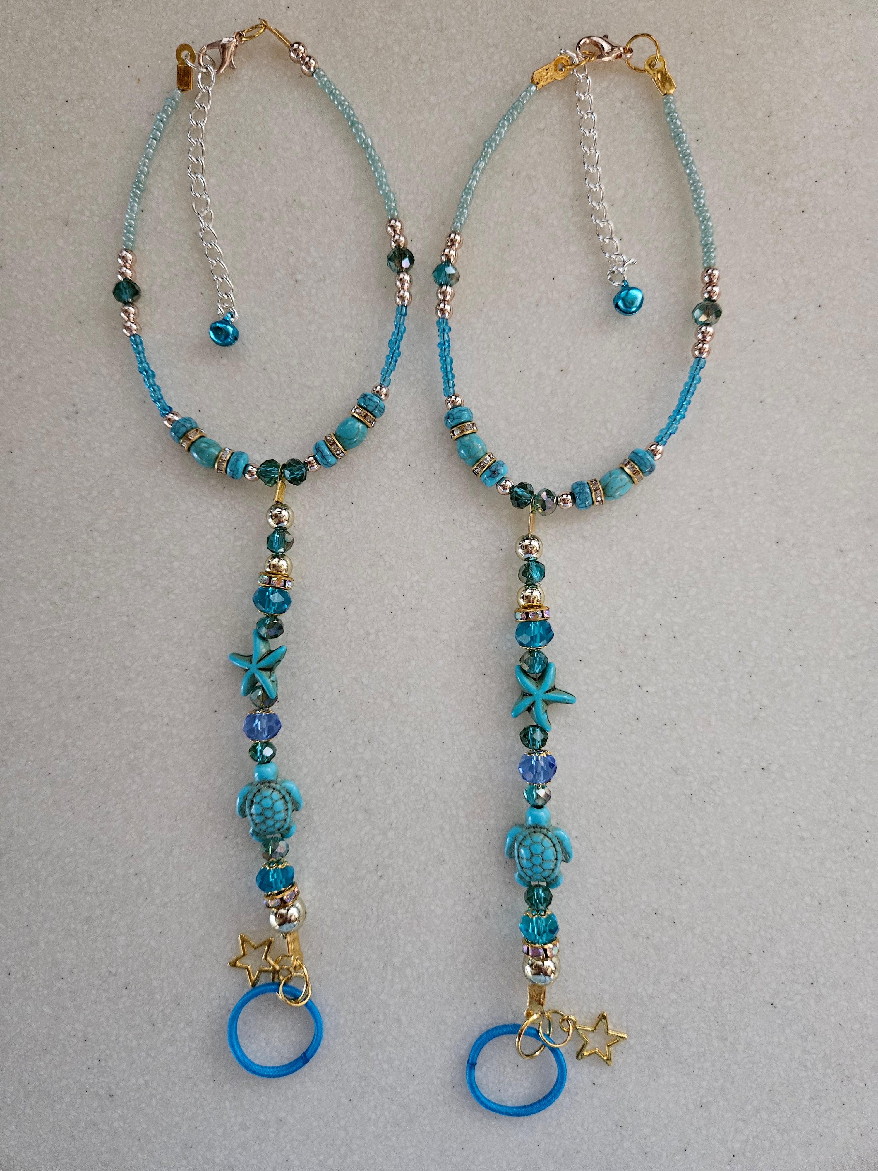 Foot Jewels - Blue Shores